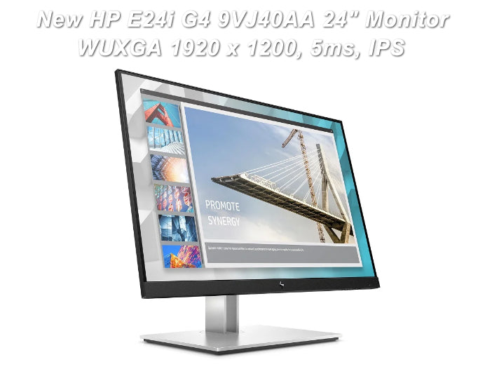 HP E24i G4 9VJ40AA, 1920x1200, 24-inch WUXGA, Desktop, LCD,  Monitor Display