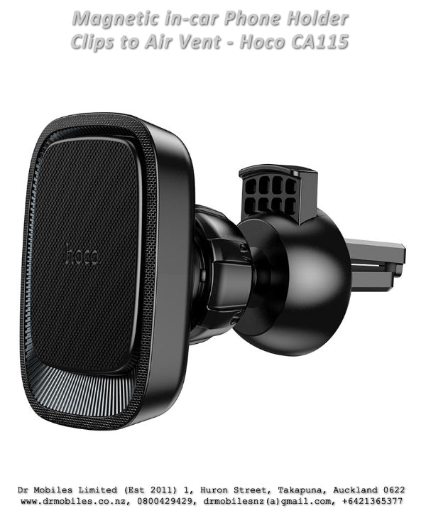 Magnetic in-car Phone Holder Clips on Air Vent.  Hoco CA115