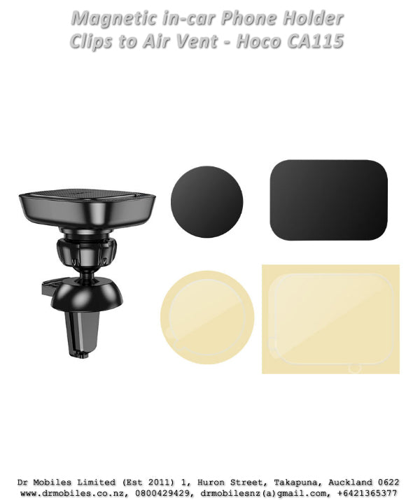 Magnetic in-car Phone Holder Clips on Air Vent.  Hoco CA115