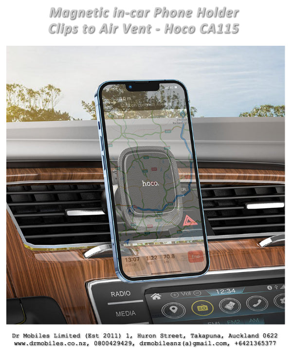 Magnetic in-car Phone Holder Clips on Air Vent.  Hoco CA115