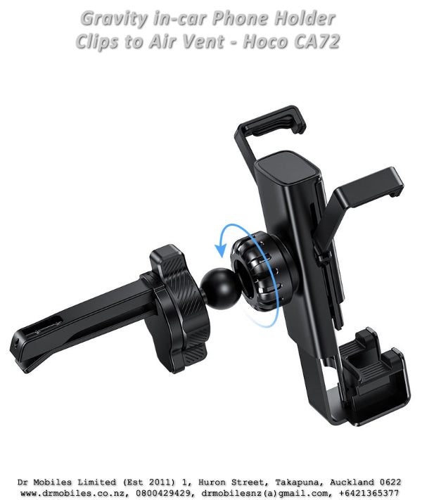 Gravity-fed Phone Holder - Air Vent Clip Hoco CA72