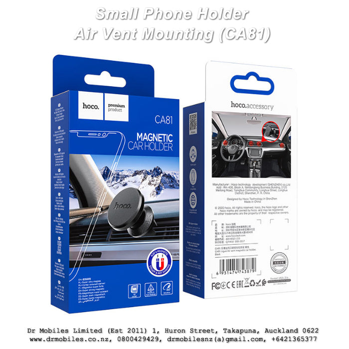 Mini Magnetic Phone Holder Air Vent mounting - Hoco CA51