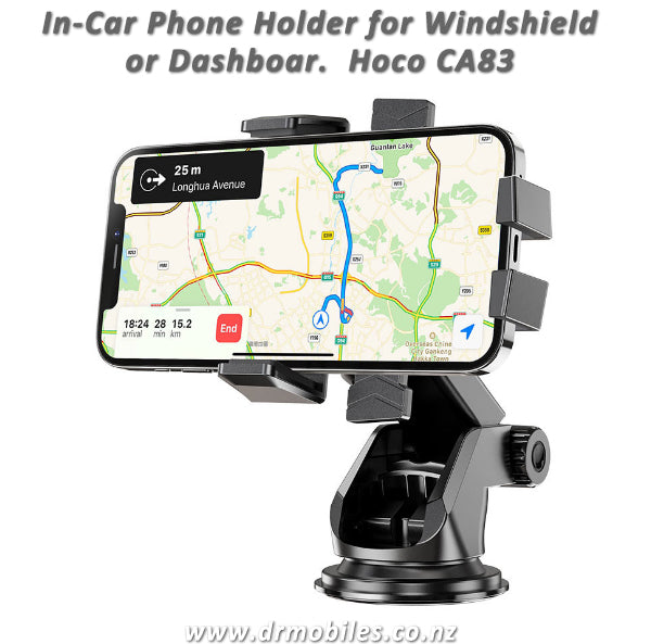 In-Car Phone Mount/Holder via Windshield or Dashboard Hoco CA83