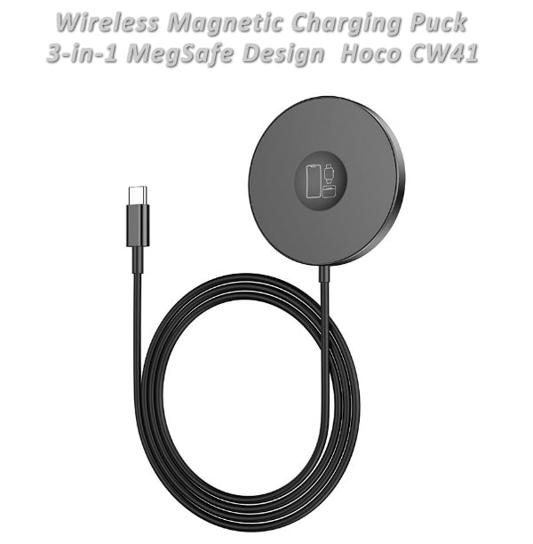 Magnetic MagSafe Charging Puck 3-in-1, Hoco CW41