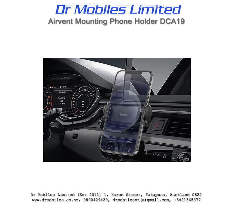 Air-Vent Mount Phone Holder  Hoco DCA19 | drmobiles.co.nz