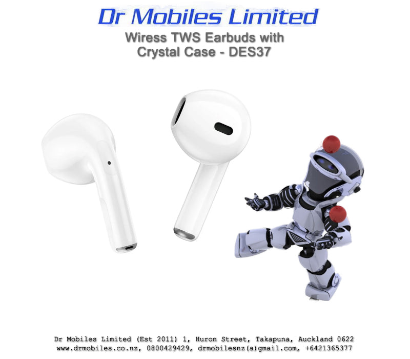 Wireless TWS Headset with Crystal Case DES37