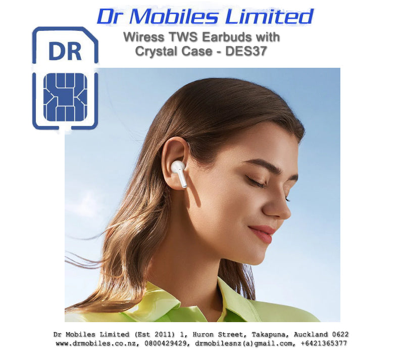 Wireless TWS Headset with Crystal Case DES37