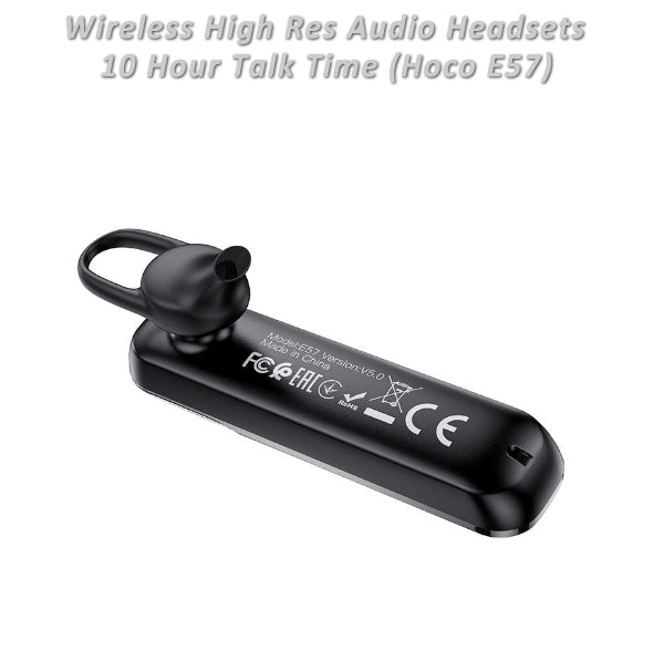 Wireless V 5.0 Headset - Hoco E57, 10 Hours Talk Time Handsfree