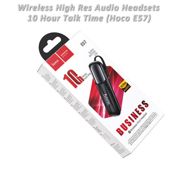 Wireless V 5.0 Headset - Hoco E57, 10 Hours Talk Time Handsfree