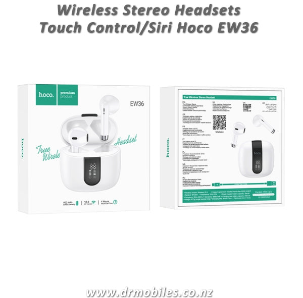 Wireless Bluetooth/Siri Stereo Headset  Hoco EW36