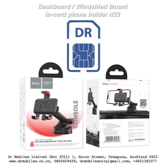 Dashboard or  Winshield Mount In-Car Phone Holder Hoco H22