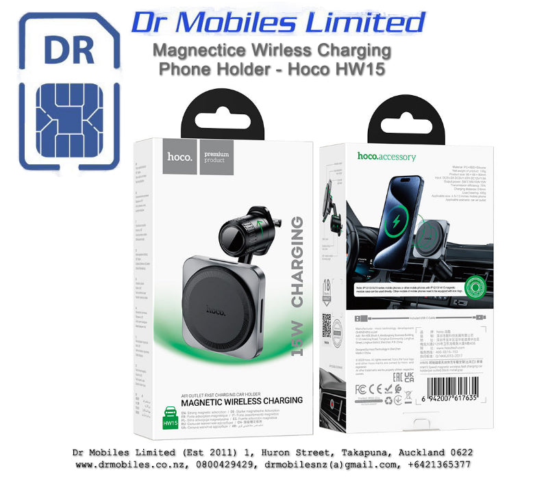 Magnectice Wirless Charging Phone Holder - Hoco HW15