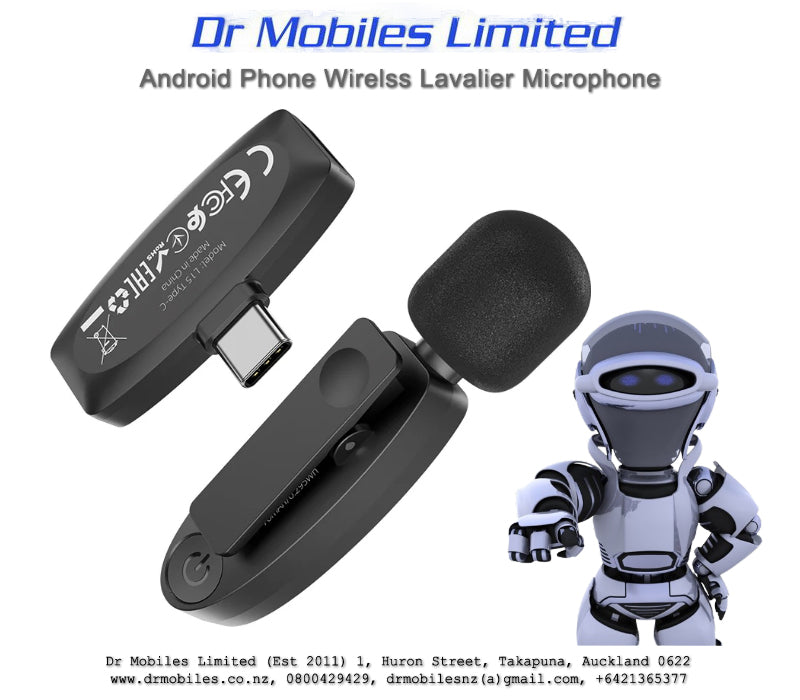 Wireless Lavalier Mic for for Android Phones (L15) Podcast, Influencer