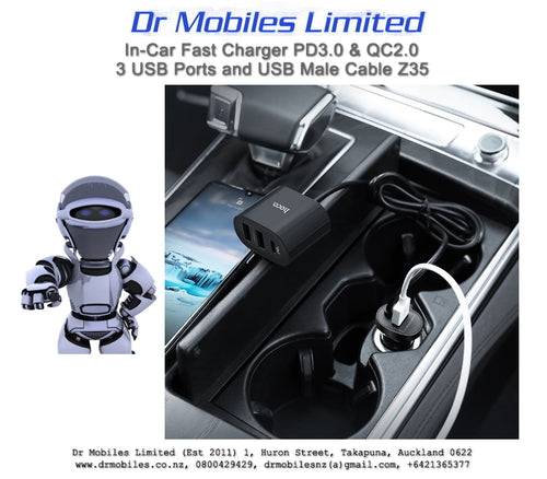 48W In-Car Fast Charger PD3.0 & QC2.0, Z35
