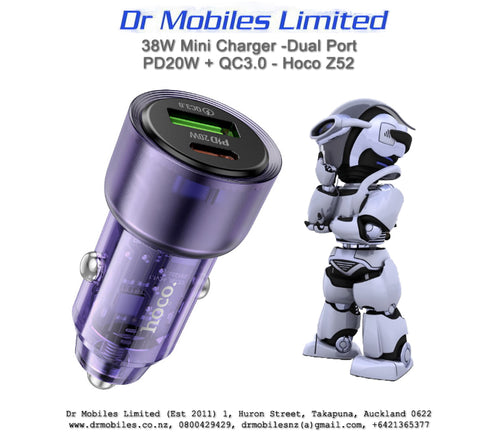 38W Fast in-Car Charger with Dual Port - Z52