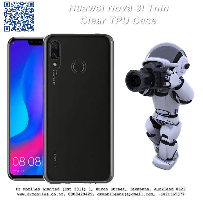 Huawei Nova 3i (6.3") TPU Clear Case