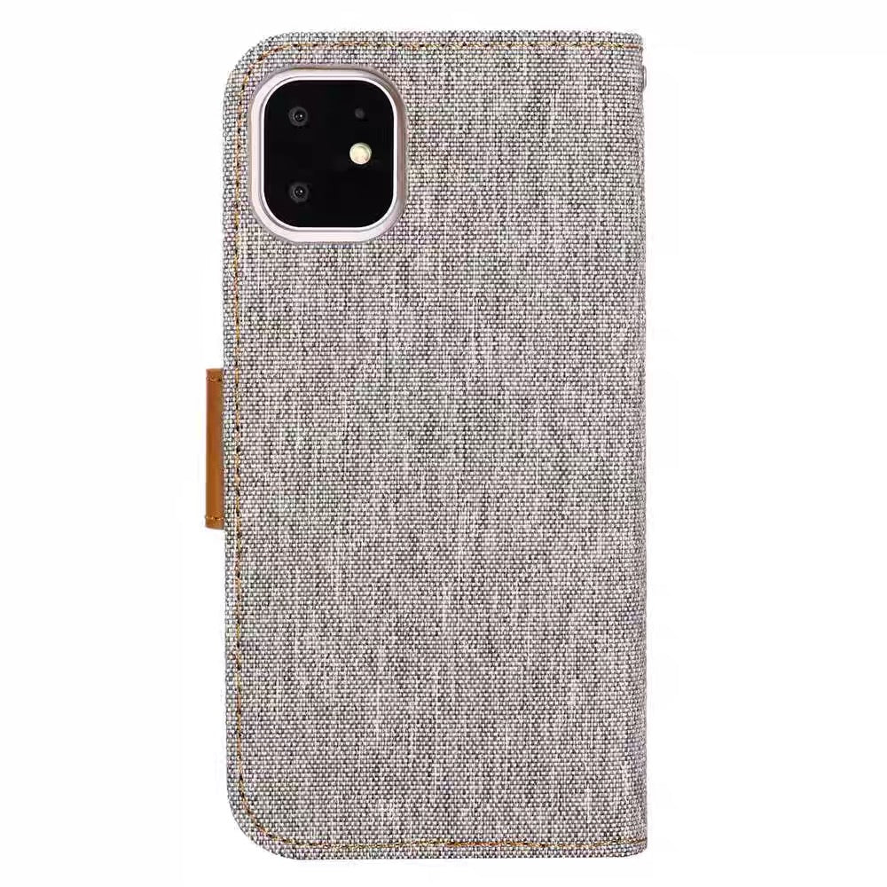 Goospery iPhone 16 Pro 6.3 Canvas Fabric Flip Wallet Case Cover