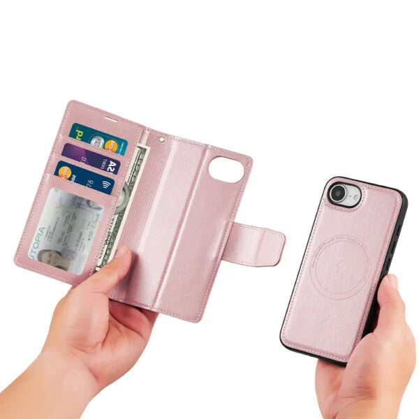 Hanman 2 in 1 MagSafe Detachable Wallet Case for iPhone 17 Air