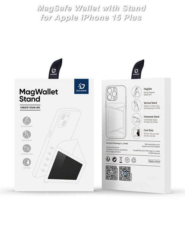 MagSave Wallet Case with Stand for iPhone 12 up to 15 Pro Max