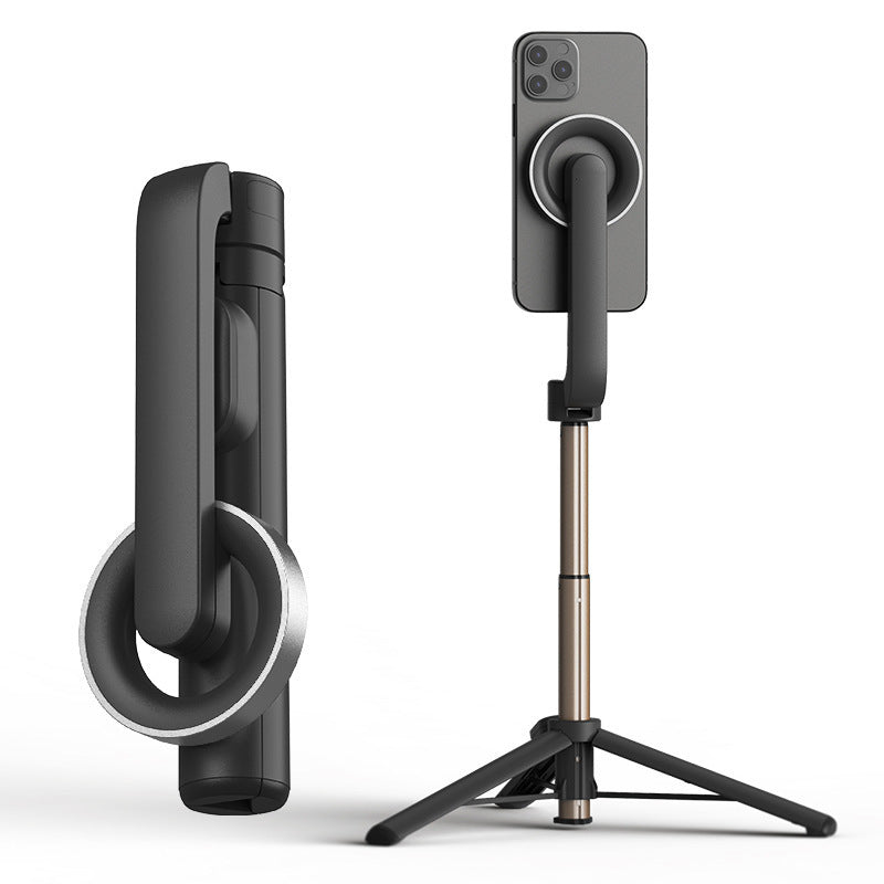Magsafe Magnetic Phone Mount Remote Control Selfie Stick Tripod WS-22005 Magnetic Selfie Stick (Black/White)