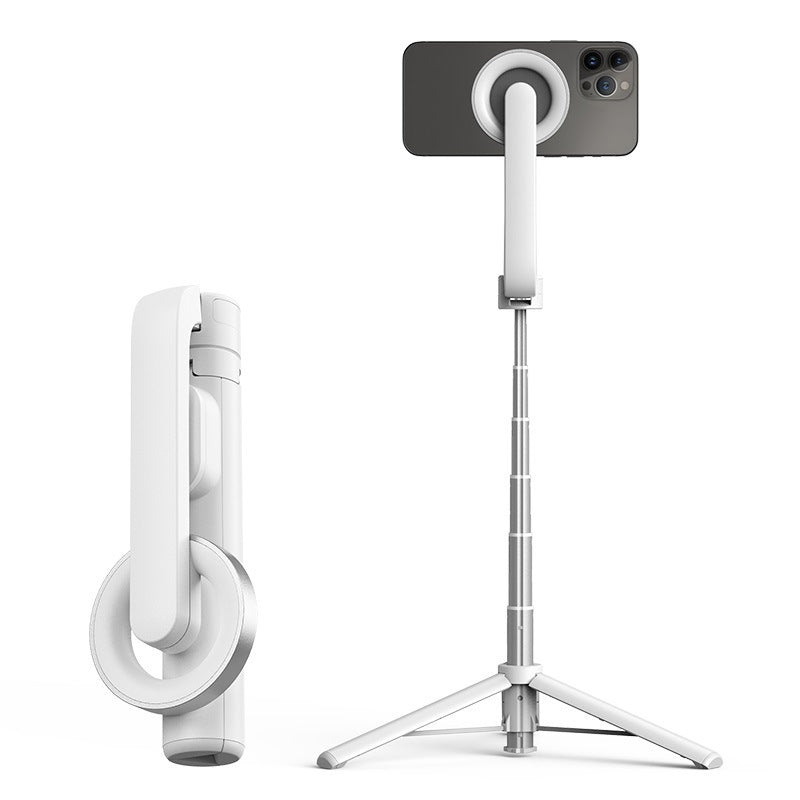 Magsafe Magnetic Phone Mount Remote Control Selfie Stick Tripod WS-22005 Magnetic Selfie Stick (Black/White)