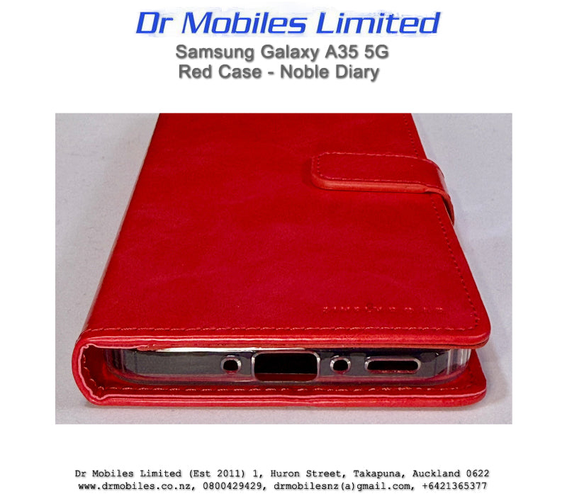 Samsung Galaxy A35 5G Red Case - Noble Diary