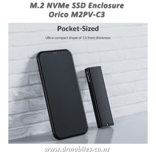 M.2 NVMe SSD Enclosure.  Orico M2PV-C3