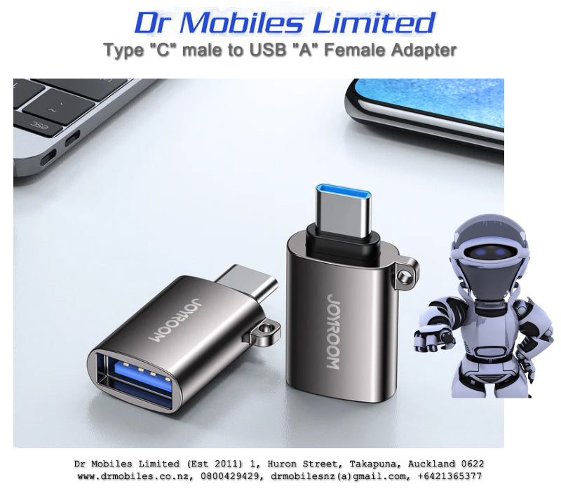 Adaptor:  Type-C male to USB A Female - JR S-H151