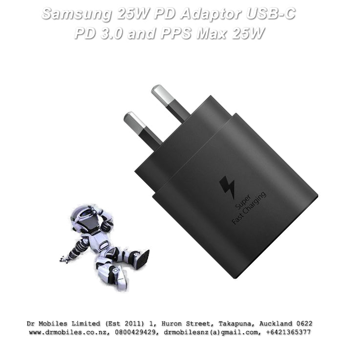 Samsung Super Fast Charging max. 25W, PD 3.0 PPS max. 25W