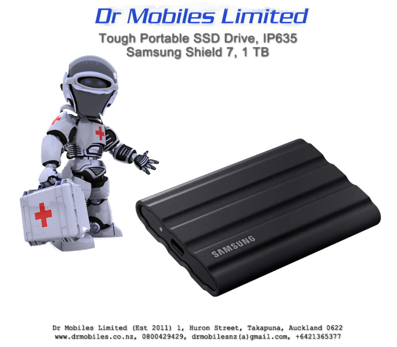 High Speed Wireless Charging Battery Bank Samsung T7-Shield, IP65