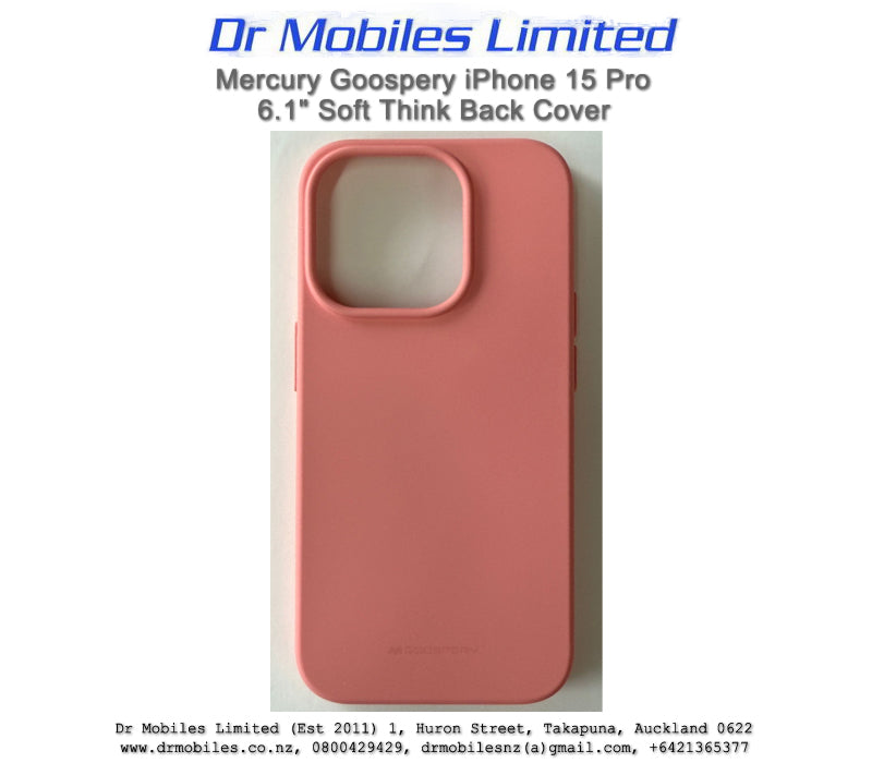 Mercury Goospery iPhone 15 Pro 6.1", Soft Skin Phone Case