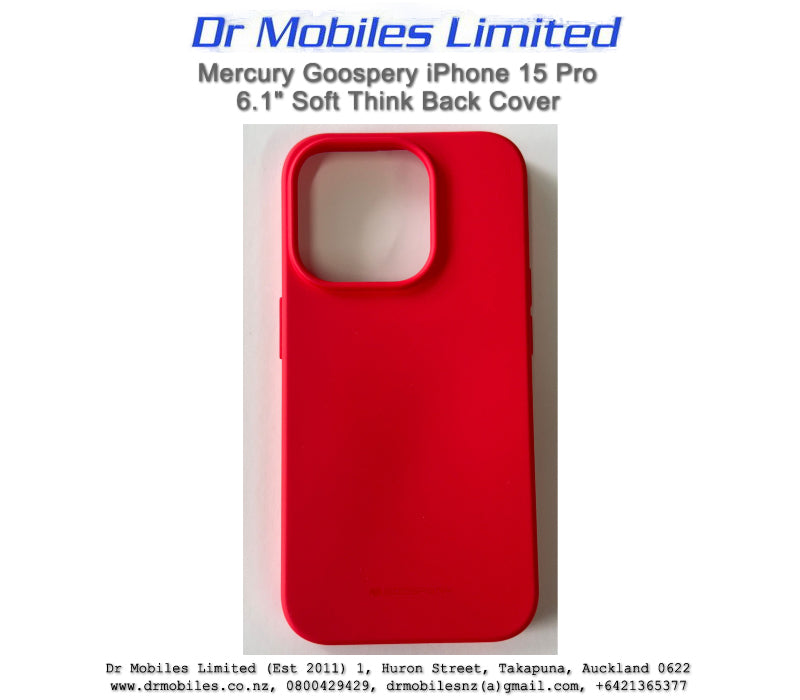 Mercury Goospery iPhone 15 Pro 6.1", Soft Skin Phone Case