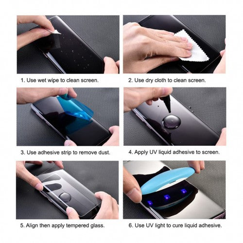 UV Full Liquid Glue Screen Protector Tempered Glass for Android