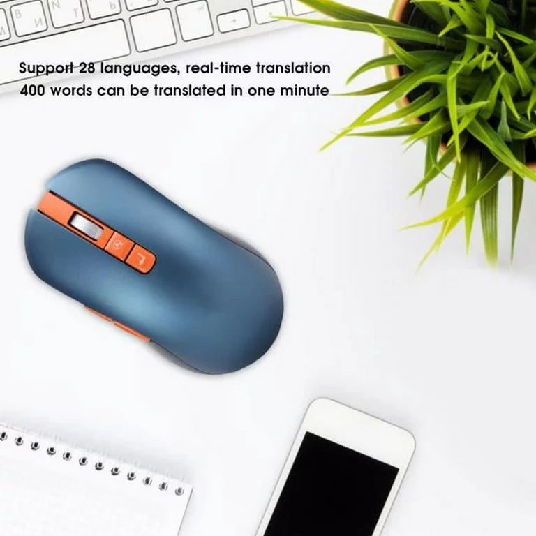 AI Bluetooth Smart Voice Wireless Mouse for Multi-language Translation Aioffice V8