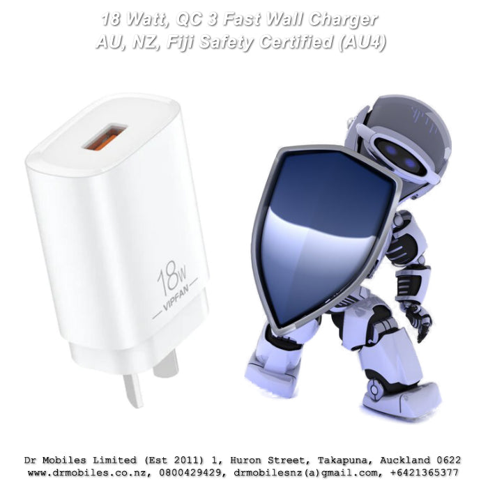 18 Wat, QC3 Fast Wall Charger for Phones - AU4, VipFan