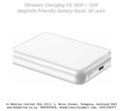 5,000 mAh Wiress Charging battery bank, PD 20W + 15W, MagSafe Vipfan F12