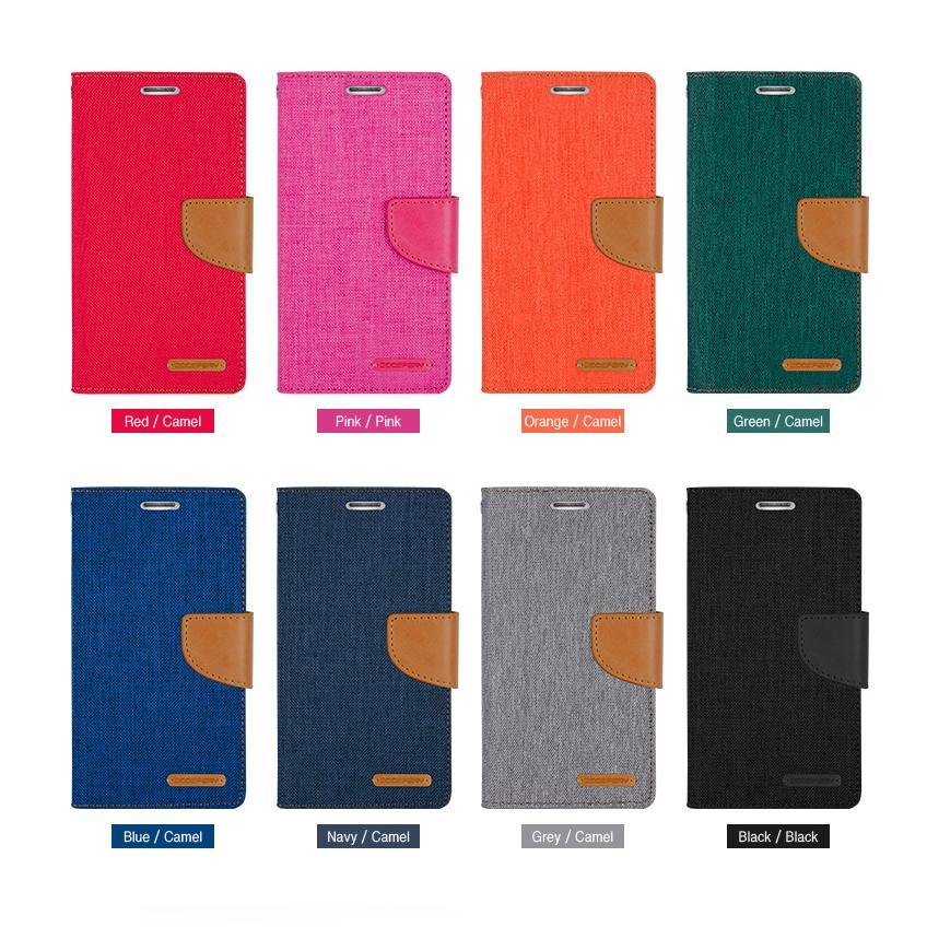 Goospery iPhone 13 Pro Max/12 Pro Max 6.7 Canvas Fabric Flip Wallet Case Cover
