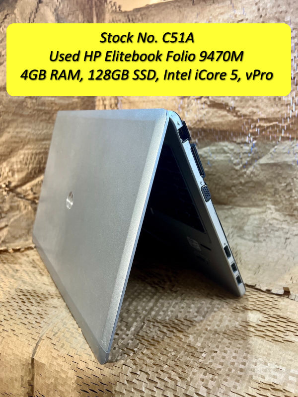 #C51A Used HP Elitebook Folio 9470M Intel iCore 5 Ultrabook