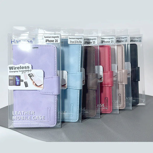Hanman 2 in 1 MagSafe Detachable Wallet Case for iPhone 16 Pro Max