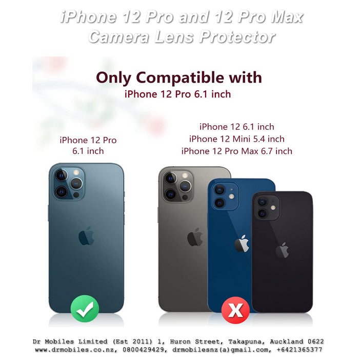Camera Lens Protector for iPhone 12 Pro or iPhone 12 Pro Max