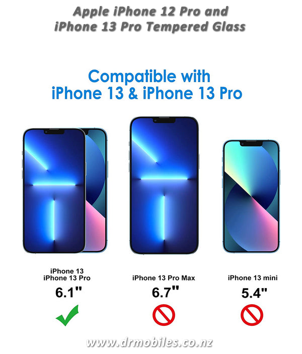 Apple iPhone 12 Pro and iPhone 13 Pro creen Protector Tempered Glass