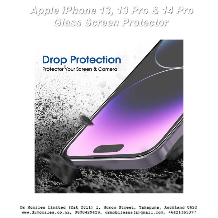 iPhone 13 Pro and iPhone 14 Pro Glass Screen Protector 9H Hardness Rating