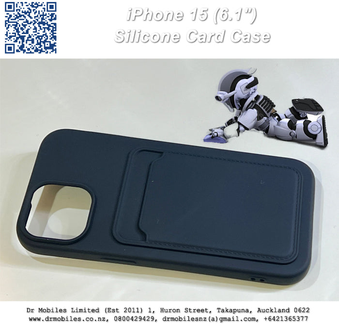 iPhone 15, 6.1" Credit Card Case. Anti-Slip