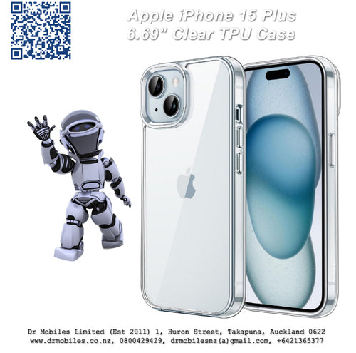 Apple iPhone 15 Plus 6.69" Clear TPU Case