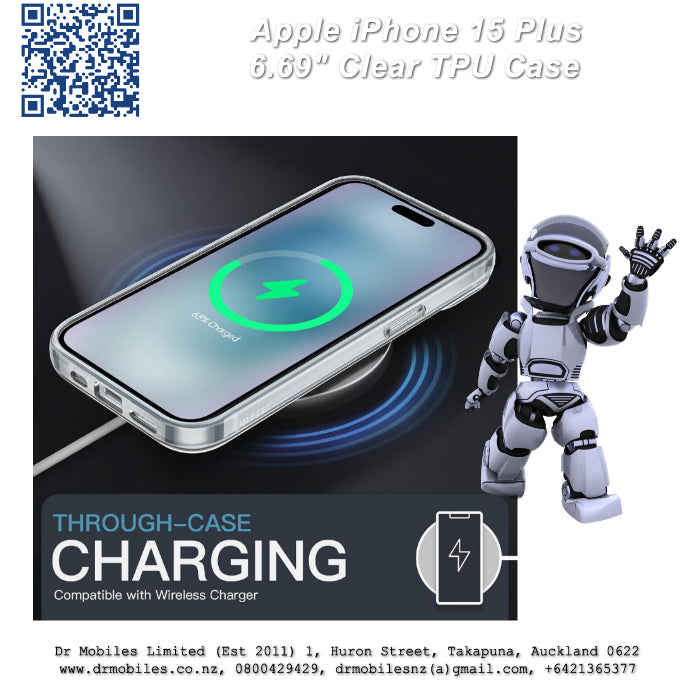 Apple iPhone 15 Plus 6.69" Clear TPU Case