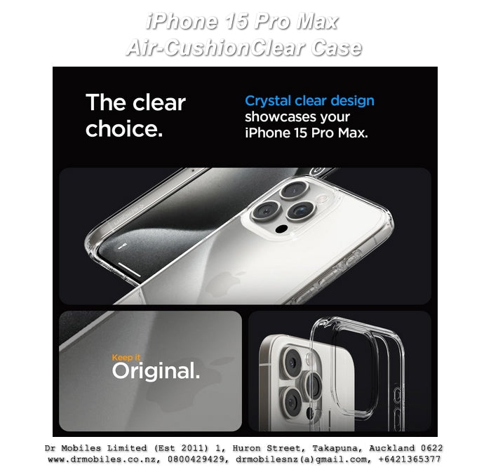 Apple iPhone 15 Pro Max Armor Air-Cushion Clear Case