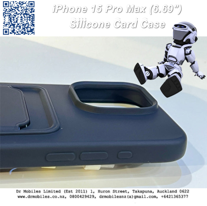 Apple iPhone 15 Pro Max,6.69" Credit Card Case. Anti-Slip