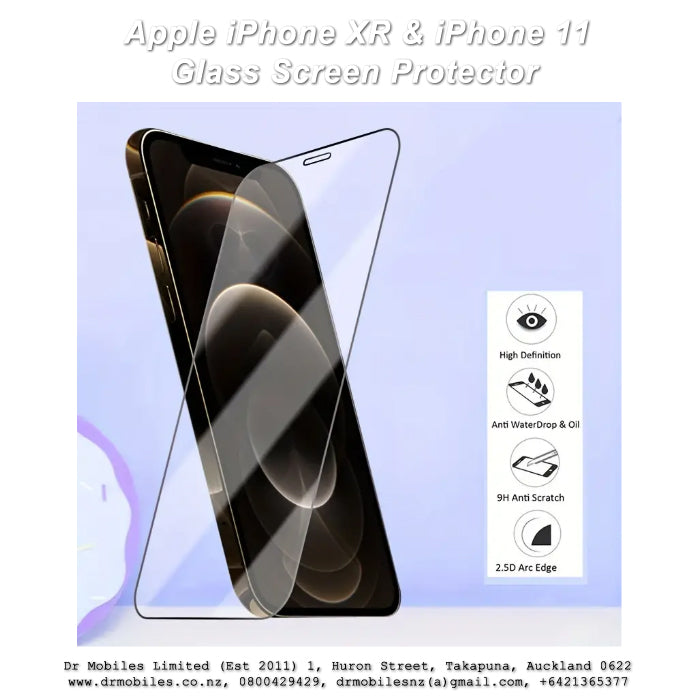 iPhone XR or iPhone 11 Glass Screen Protector 9H Hardness Rating