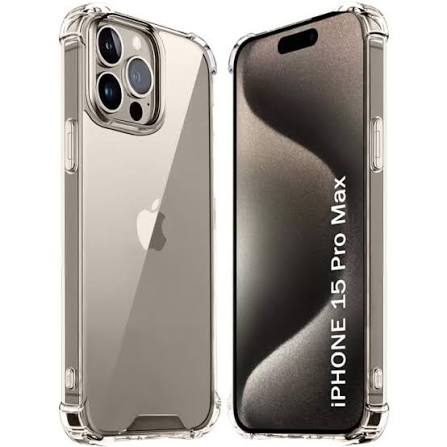 iPhone 15 Pro Max Clear Soft TPU Case Anti Drop