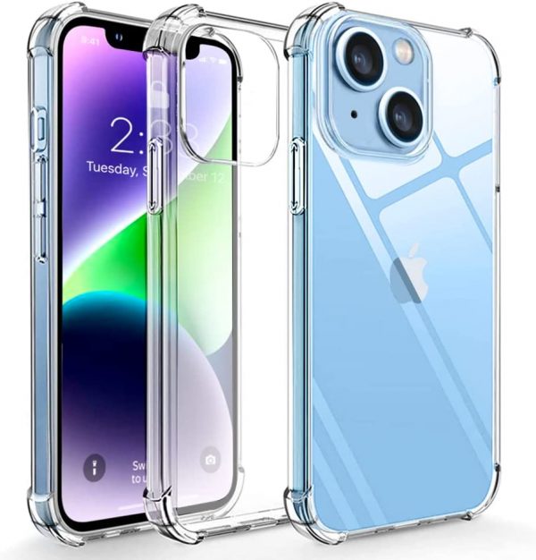iPhone 13/14/15 Clear Soft TPU Case Anti Drop
